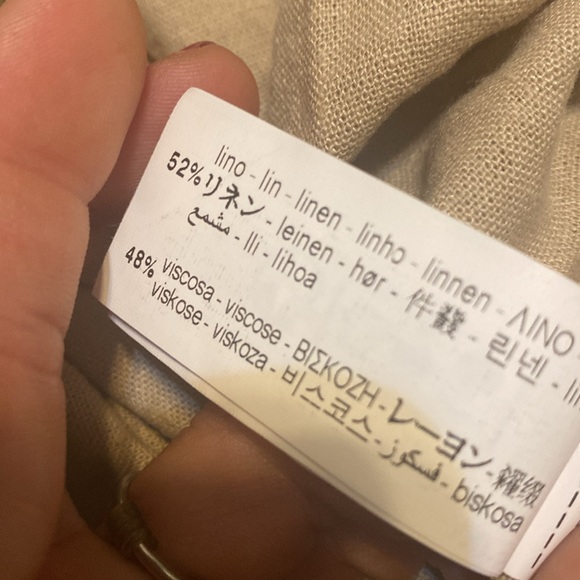 Zara NWT linen blend midi dress - Picture 8 of 8